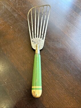 A&J green wood handle Batter Beater